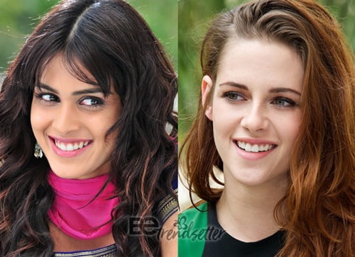 Genelia D'Souza and Kristen Stewart look alike
